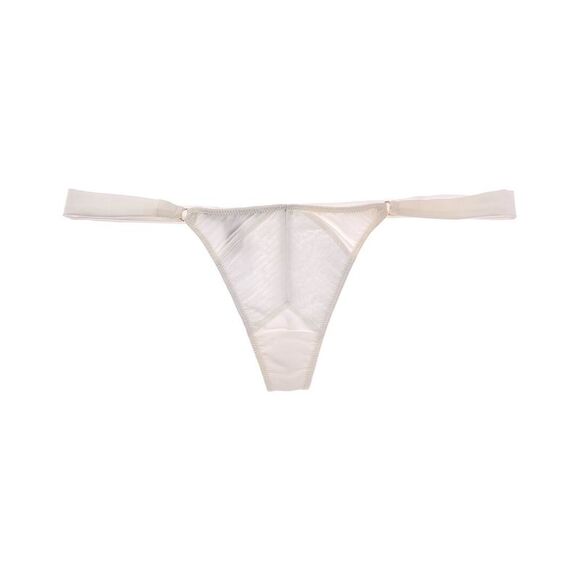 Kiki De Montparnasse Womens  Le Bang Silk G-String, White - Picture 1 of 3